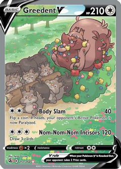 Greedent V (257/264) [Sword & Shield: Fusion Strike]-1