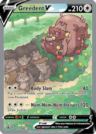 Greedent V (257/264) [Sword & Shield: Fusion Strike]-1