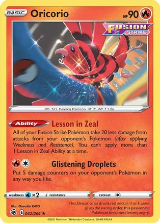 Oricorio (042/264) [Sword & Shield: Fusion Strike]-1