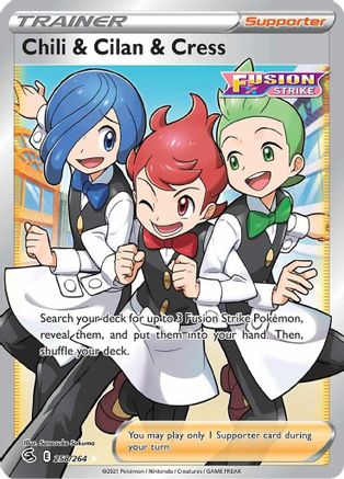 Chili & Cilan & Cress (258/264) [Sword & Shield: Fusion Strike]-1