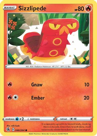Sizzlipede (046/264) [Sword & Shield: Fusion Strike]-1