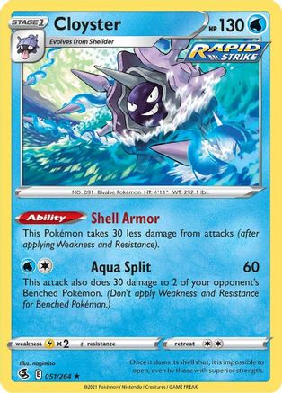 Cloyster (051/264) [Sword & Shield: Fusion Strike]-1