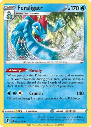 Feraligatr (057/264) [Sword & Shield: Fusion Strike]-1