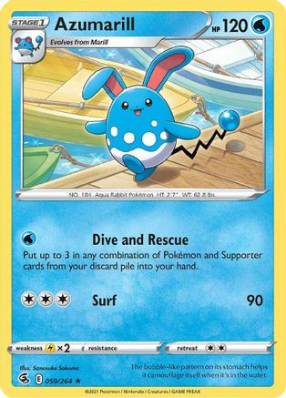Azumarill (059/264) [Sword & Shield: Fusion Strike]-1