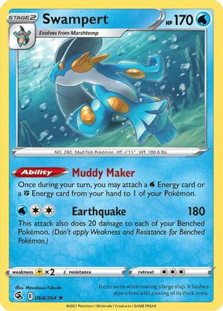 Swampert (064/264) [Sword & Shield: Fusion Strike]-1