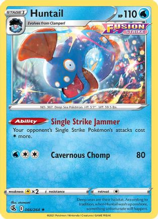 Huntail (066/264) [Sword & Shield: Fusion Strike]-1