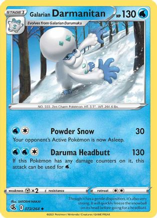 Galarian Darmanitan (072/264) [Sword & Shield: Fusion Strike]-1