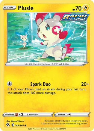 Plusle (089/264) [Sword & Shield: Fusion Strike]-1