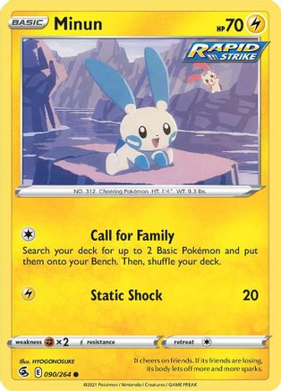 Minun (090/264) [Sword & Shield: Fusion Strike]-1