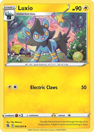 Luxio (092/264) [Sword & Shield: Fusion Strike]-1