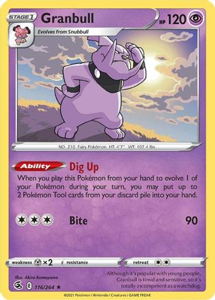 Granbull (116/264) [Sword & Shield: Fusion Strike]-1