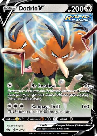 Dodrio V (201/264) [Sword & Shield: Fusion Strike]-1