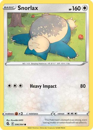 Snorlax (206/264) [Sword & Shield: Fusion Strike]-1