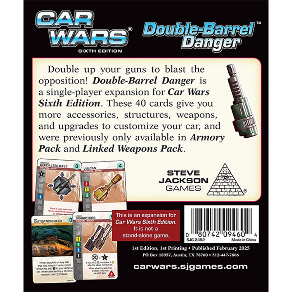 Car Wars - Double Barrel Danger
