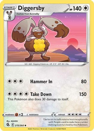 Diggersby (215/264) [Sword & Shield: Fusion Strike]-1