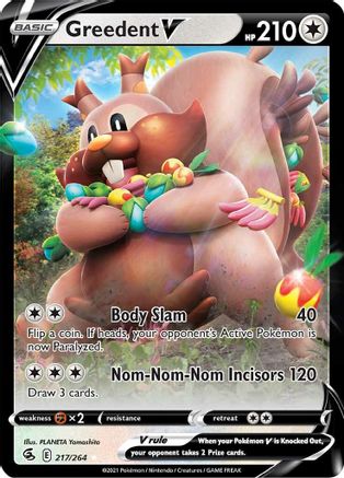 Greedent V (217/264) [Sword & Shield: Fusion Strike]-1