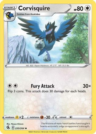 Corvisquire (220/264) [Sword & Shield: Fusion Strike]-1
