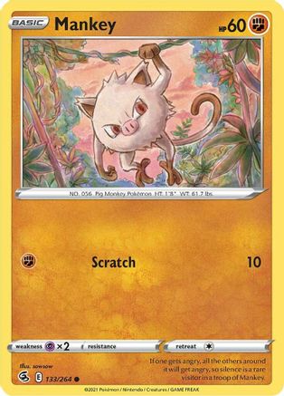 Mankey (133/264) [Sword & Shield: Fusion Strike]-1