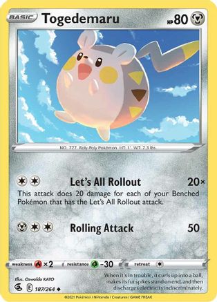 Togedemaru (187/264) [Sword & Shield: Fusion Strike]-1