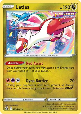 Latias (193/264) [Sword & Shield: Fusion Strike]-1