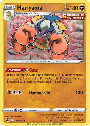 Hariyama (143/264) [Sword & Shield: Fusion Strike]-1
