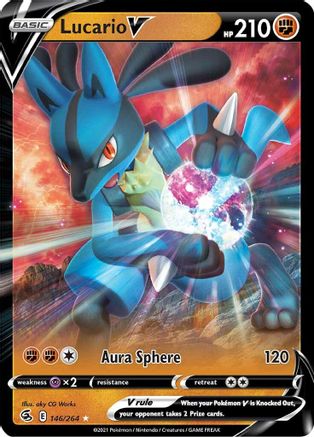 Lucario V (146/264) [Sword & Shield: Fusion Strike]-1