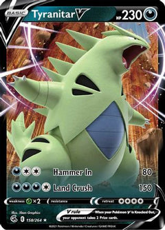 Tyranitar V (158/264) [Sword & Shield: Fusion Strike]-1