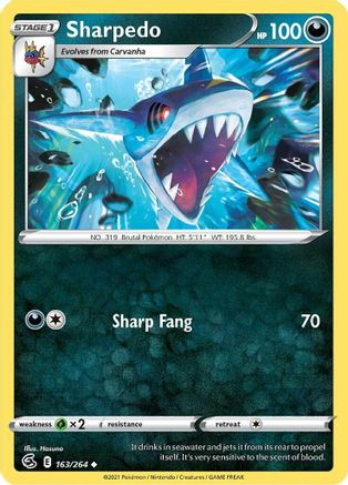 Sharpedo (163/264) [Sword & Shield: Fusion Strike]-1