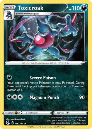 Toxicroak (166/264) [Sword & Shield: Fusion Strike]-1