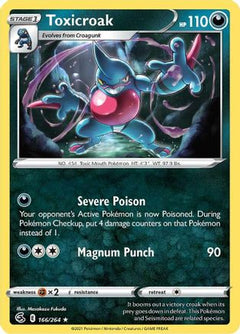 Toxicroak (166/264) [Sword & Shield: Fusion Strike]-1