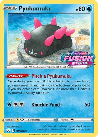Pyukumuku (SWSH169) (Prerelease Promo) [Sword & Shield: Black Star Promos]-1