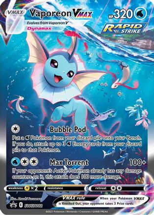 Vaporeon VMAX (SWSH182) [Sword & Shield: Black Star Promos]-1