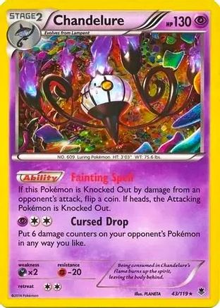 Chandelure (43/119) (Cosmos Holo) [XY: Phantom Forces]-1