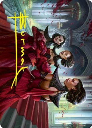 Olivia's Attendants Art Card (Gold-Stamped Signature) (ASVOW-047) - Art Series: Innistrad: Crimson Vow-1