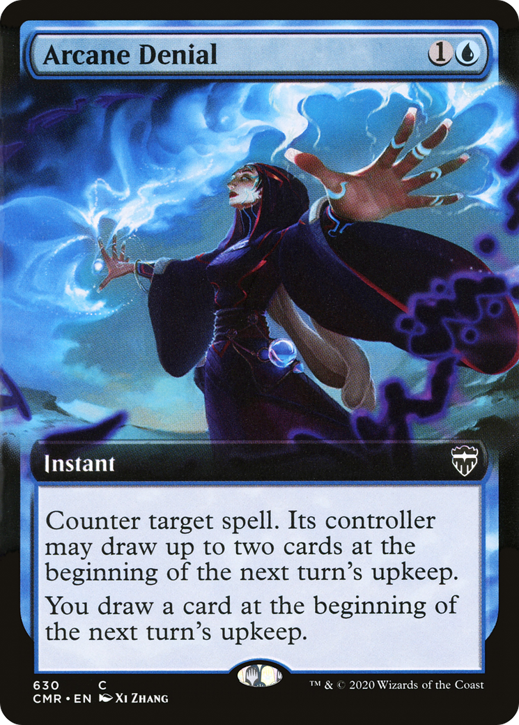 Arcane Denial (Extended Art) [Commander Legends]-1