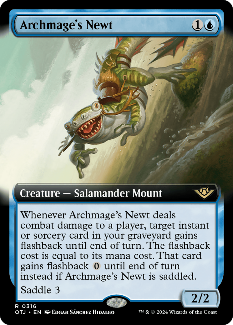 Archmage's Newt (Extended Art) [Outlaws of Thunder Junction]-1