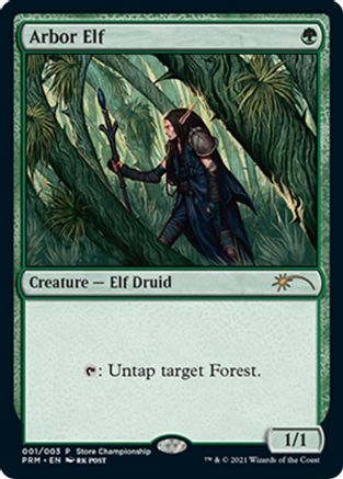 Arbor Elf [Wizards Play Network 2021]-1