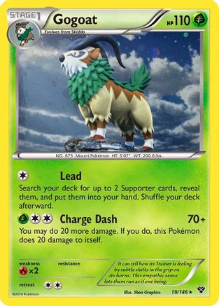 Gogoat (19/146) (Cosmos Holo) [XY: Base Set]-1