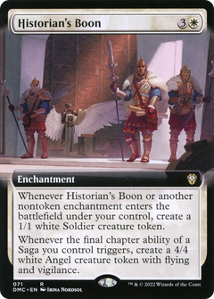 Historian's Boon (Extended Art) [Dominaria United Commander]-1