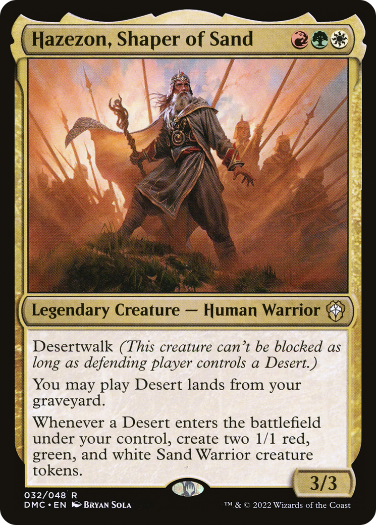 Hazezon, Shaper of Sand [Dominaria United Commander]-1