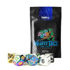 Fanroll: Mystery Misfit Metal Polyhedral Dice Set-1