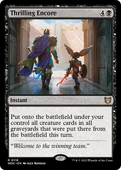 Thrilling Encore [Wilds of Eldraine Commander]-1
