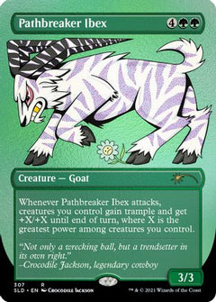 Pathbreaker Ibex (Borderless) (Foil Etched) [Secret Lair Drop Series]-1