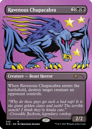 Ravenous Chupacabra (Borderless) (Foil Etched) [Secret Lair Drop Series]-1