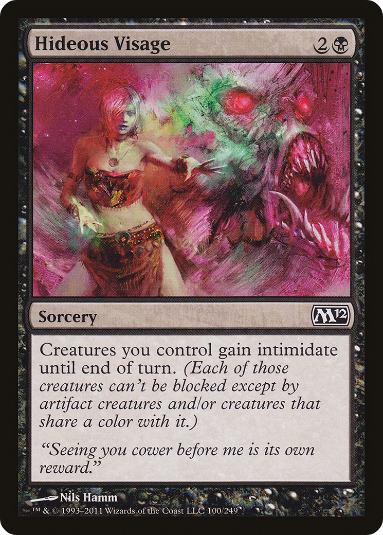 Hideous Visage [Magic 2012]-1