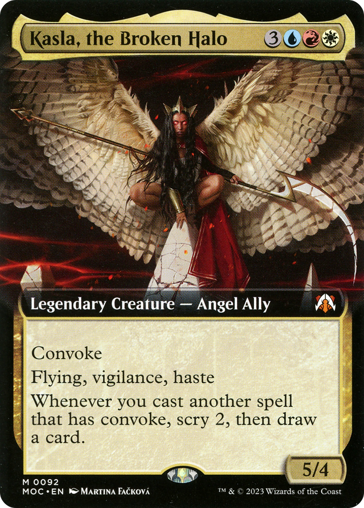 Kasla, the Broken Halo (Extended Art) [March of the Machine Commander]-1