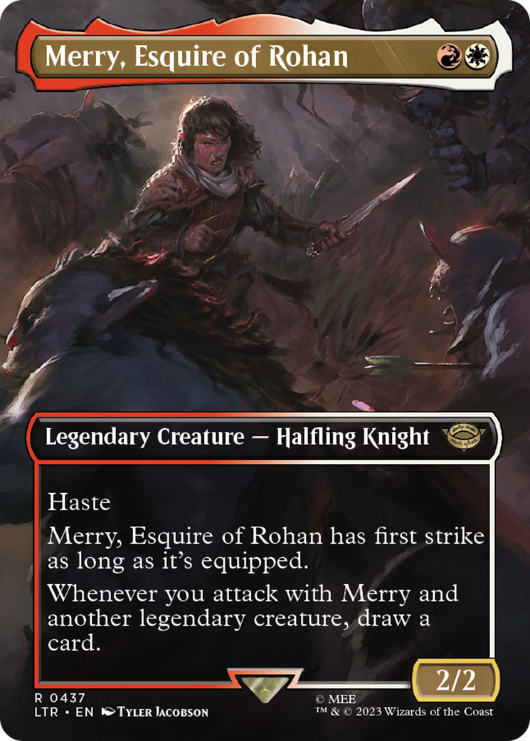Merry, Esquire of Rohan (Borderless Alternate Art) [The Lord of the Rings: Tales of Middle-Earth]-1