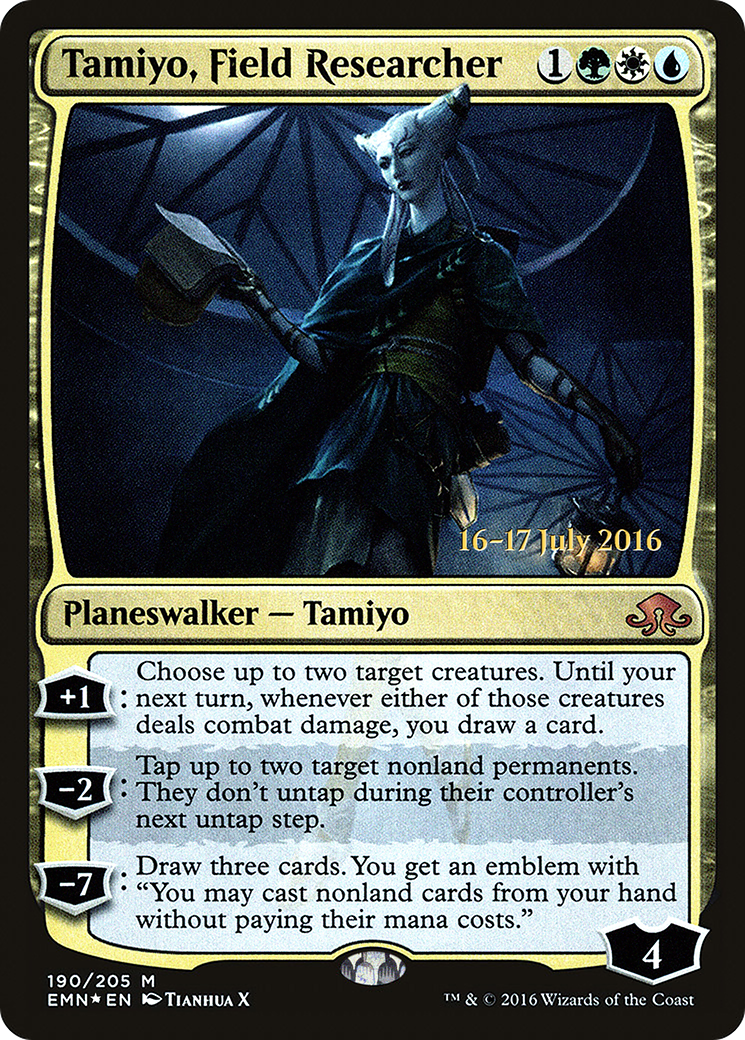 Tamiyo, Field Researcher [Eldritch Moon Prerelease Promos]-1
