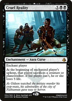 Cruel Reality [Amonkhet Prerelease Promos]-1