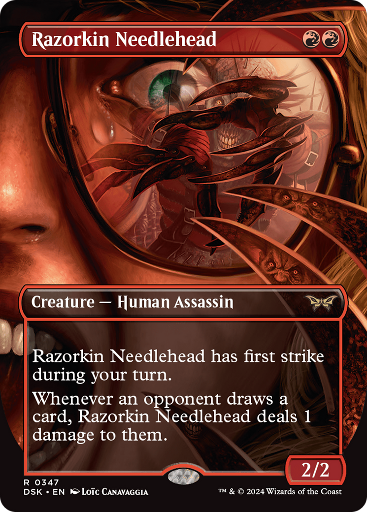 Razorkin Needlehead (Borderless) [Duskmourn: House of Horror]-1